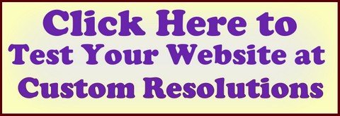 Website Checker Custom Resolutions