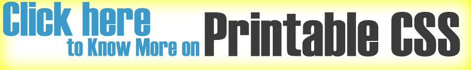 Printable Css