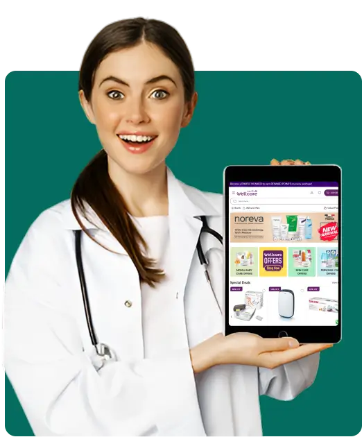 doctor holding tablet